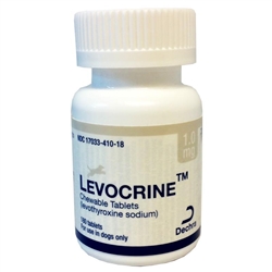 Levocrine Thyroid Chewable Tablets 1.0mg, 180 Tablets