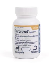 Dechra CarproVet (Carprofen) 25mg, 60 Caplets