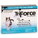 TriForce Feline Squeeze-On For Cats Over 5 lbs - 12 Week Supply