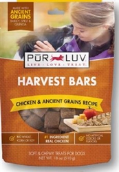 Pur Luv Harvest Bars, Chicken & Ancient Grains, 18 oz