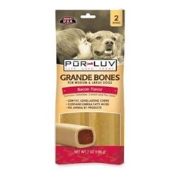 Pur Luv Grande Bones - Bacon, 2 Pack