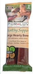 Pur Luv Healthy Support Large Hearty Bones 7 oz, 2 Bones