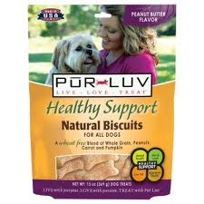 Pur Luv Healthy Support Natural Biscuits - Peanut Butter, 13 oz