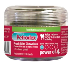 Petrodex Fresh Mint Chewables, 30 Treats