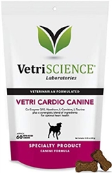 VetriScience Vetri Cardio Canine, 60 Bite-Sized Chews