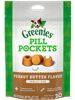 Greenies Pill Pockets For Dogs, Peanut Butter - Tablet Size, 6 x 30 CT