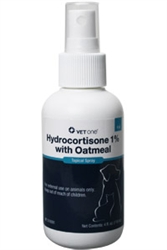 VetOne Hydrocortisone 1% With Oatmeal Topical Spray, 4 oz
