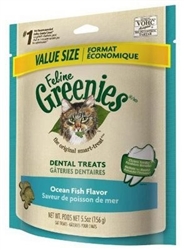 Feline Greenies Dental Treats, Ocean Fish Flavor, 5.5 oz