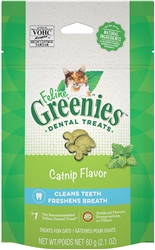 Feline Greenies Dental Treats - Catnip Flavor, 2.1 oz