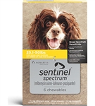Sentinel Spectrum Chewables For Dogs 25.1-50 lbs, 6 Pack