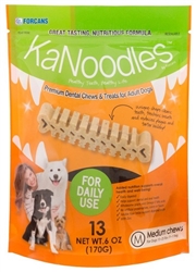 KaNoodles Premium Dental Chews & Treats - Medium Dogs, 13 Chews