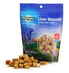 Petsafe Liver Biscotti Dog Treat Original Recipe Small Bite Size, 8oz