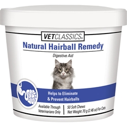 VetClassics Natural Hairball Remedy, 50 Soft Chews