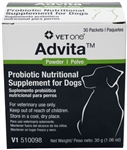 VetOne Advita Probiotic Nutritional Supplement For Dogs, 30 Packets