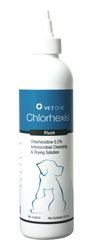 VetOne Chlorhexis Flush l Medicated Skin Cleansing Solution