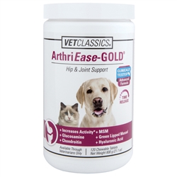 VetClassics ArthriEase-Gold Hip & Joint Support, 120 Chewable Tablets