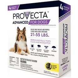 Provecta Advanced For Large Dogs 21-55 lbs, 4 Doses