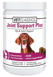VetClassics Joint Support Plus For Dogs, 120 Soft Chews