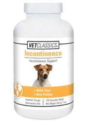 VetClassics Incontinence Chewable Tablets, 120 Count
