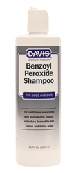 Davis Benzoyl Peroxide Shampoo - Deep-Cleansing Shampoo (12oz)