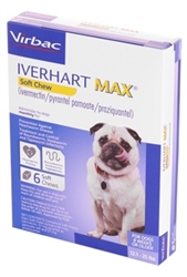 Iverhart MAX Soft Chew For Small Dogs 12-25 lbs, 6 Pack