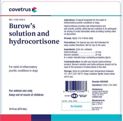 Covetrus Burow's Solution & Hydrocortisone, 16 oz