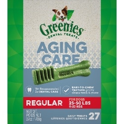 Greenies Dental Treats Aging Care Regular 27 oz (27 Treats)