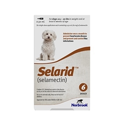 Selarid (selamectin) For Dogs - Topical Parasiticide For Dogs 10-20lbs