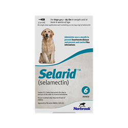 Selarid (selamectin) For Dogs - Topical Parasiticide For Dogs 40-85lbs