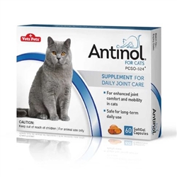 Antinol Joint Health Supplement For Cats, 60 SoftGels