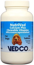 NutriVed Calcium Plus Chewable Tablets For Dogs, 60 Count