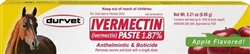 Durvet Ivermectin Paste 1.87% For Horses, 0.21 oz (6.08 g) Apple Flavor