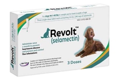 Revolt (Selamectin) Topical Parasitide For Dogs 40.1-85 lbs, 3 Doses