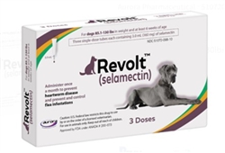 Revolt (Selamectin) Topical Parasitide For Dogs 85.1-130 lbs, 3 Doses