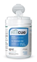 Rescue Disinfectant Wipes 6" x 6.75" 160 ct, Cannister