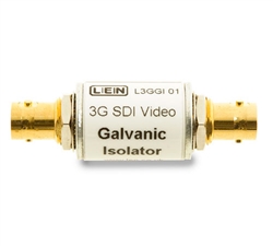 3G HD SDI Galvanic video ground path isolator, In Line / Tubular Model