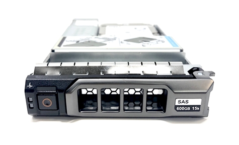 Part# HYB-MD600GB15K3.5-38F - Original Dell 600GB 15000 RPM 3.5" SAS hot-plug hard drive installed into hybrid kit. (these are 2.5 inch drives that includes converters and 3.5" trays for installation into 3.5" slots for your Dell MD Arrays)