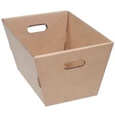 19 1/2 x 12 x 8  Corrugated Tote