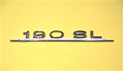 Radio Delete Plate Model Sign for Mercedes 190SL 121Ch.