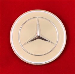 Ivory Color Mercedes Emblem / Star for Steering Wheel Hub Pad - 250SL 280SL & 108,109,110,111,114,115 Ch.