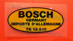 DECAL - " BOSCH COIL TK12A10 "  - FOR 300SL ROADSTER COIL - 2 REQUIRED