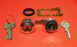 Mercedes 190SL Late type Trunk & Glove Box Lock Set - Keyed Alike