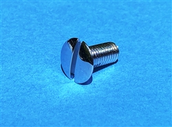 CHROME PLATED OVAL / LENS HEAD SLOTTED MACHINE SCREW - DIN 88 - M8 x 20