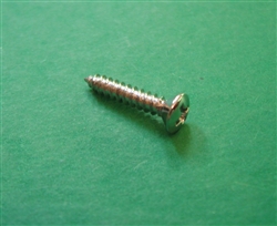 CHROME PLATED OVAL HEAD SHEET METAL SCREW - DIN 7983 - 2.9 x 16