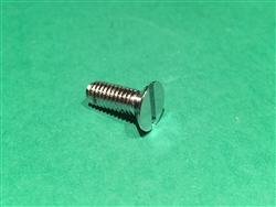 CHROME PLATED FLAT HEAD SLOTTED MACHINE SCREW - DIN 963 - M6x16  DIN 963