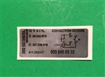 DECAL -  "RELAY WIRING DIAGRAM' - 411.202/1/1 -   FOR 280SL/SE WITH MANUAL TRANSMISSION