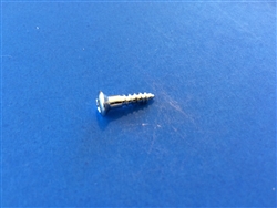 Chrome Plated Oval Head Wood Screw - 4 x 16 - DIN 7995