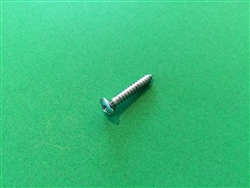 Chrome Plated Oval Sheet Metal Screw - DIN 7983 4,2x25