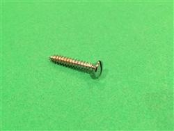 Chrome Plated Oval Head Slotted Sheet Metal Screw - DIN 7973 - 3.9 x 25