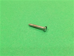 Chrome Plated Oval Head Slotted Sheet Metal Screw - DIN 7973 - 2.9 x 19